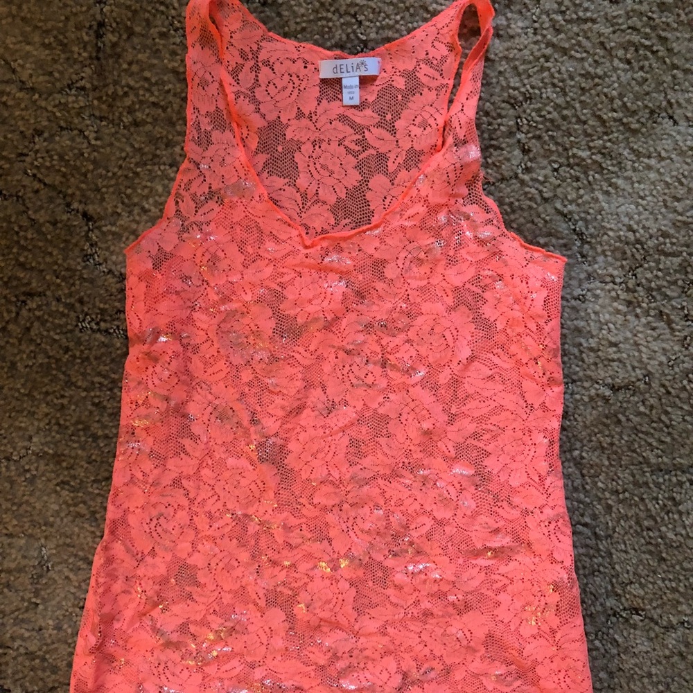 Orange/pink tank top